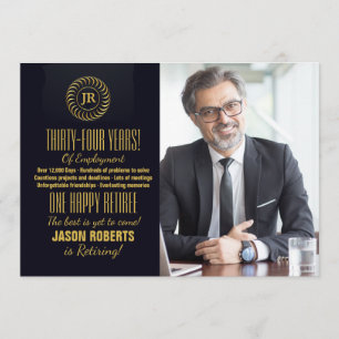 Inspired Photo Retirement Party Invitation
