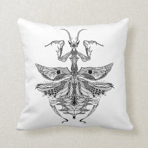 Inspired Praying Mantis Cushion