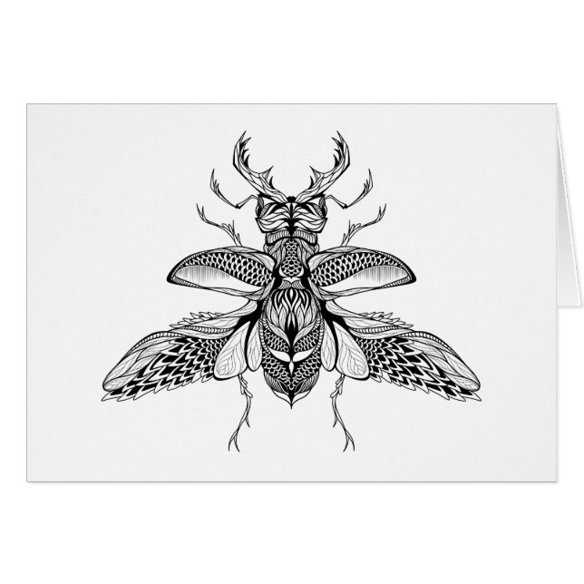 Inspired Psychedelic Stag-Beetle (Front Horizontal)