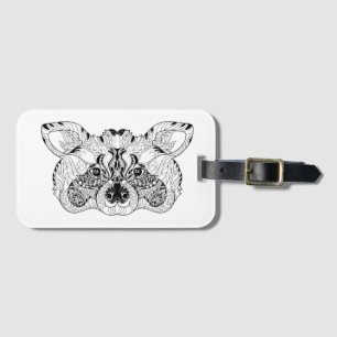 Inspired Racoon Luggage Tag