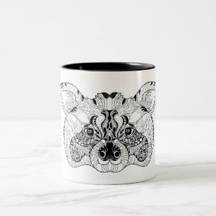 Inspired Racoon Two-Tone Coffee Mug