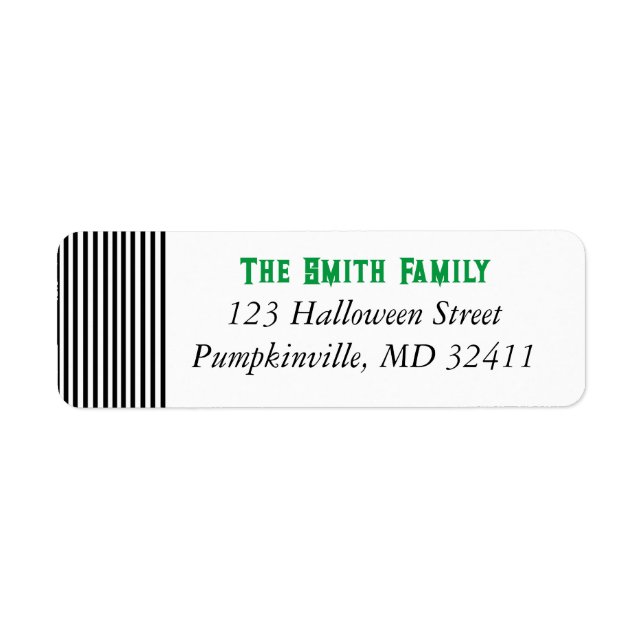 Inspired  return address label (Front)