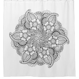 Inspired Round Element Shower Curtain