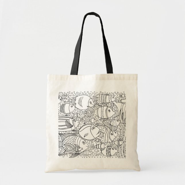 Inspired School Of Fish Tote Bag (Front)