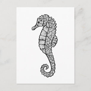 Inspired Sea Horse Postcard