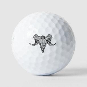 Inspired Sheep Skull Golf Balls