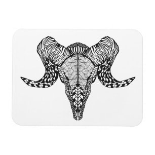Inspired Sheep Skull Magnet