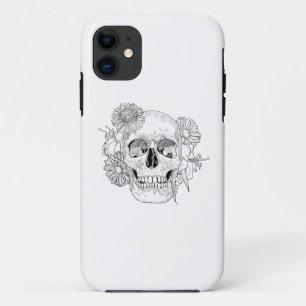 Inspired Skull And Flowers iPhone 11 Case