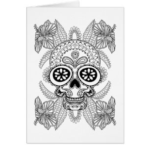 Inspired Skull In Flowers