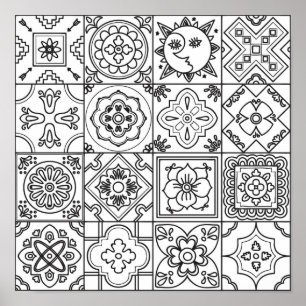 Inspired Talavera Pattern 2 Poster