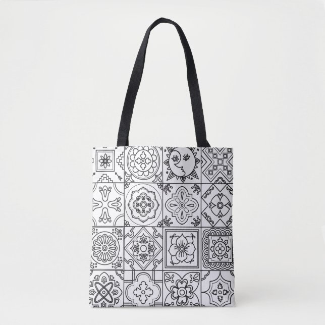 Inspired Talavera Pattern 2 Tote Bag (Front)
