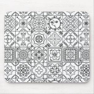Inspired Talavera Pattern Mouse Pad