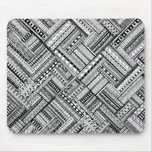 Inspired Tribal Art Pattern Mouse Pad