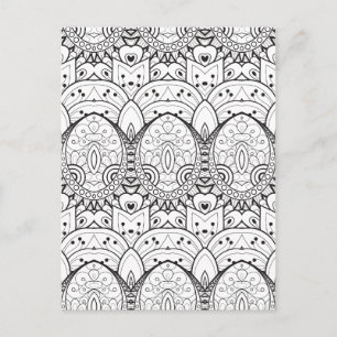 Inspired Tribal Illustration Postcard