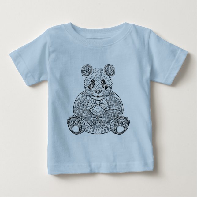 Inspired Tribal Panda Baby T-Shirt (Front)