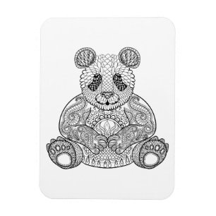 Inspired Tribal Panda Magnet