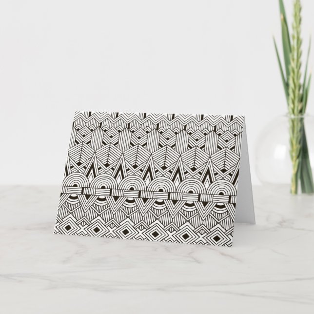 Inspired Tribal Pattern Card (Front)