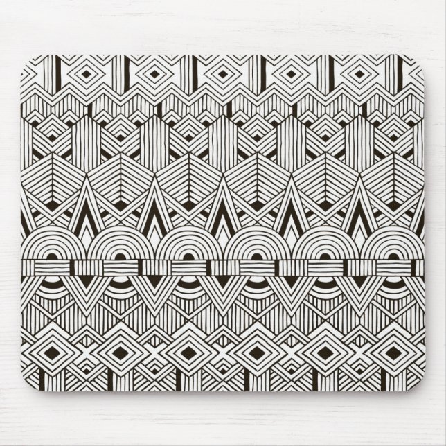 Inspired Tribal Pattern Mouse Pad (Front)