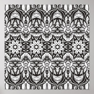 Inspired Tribal Style Illustration 2 Poster