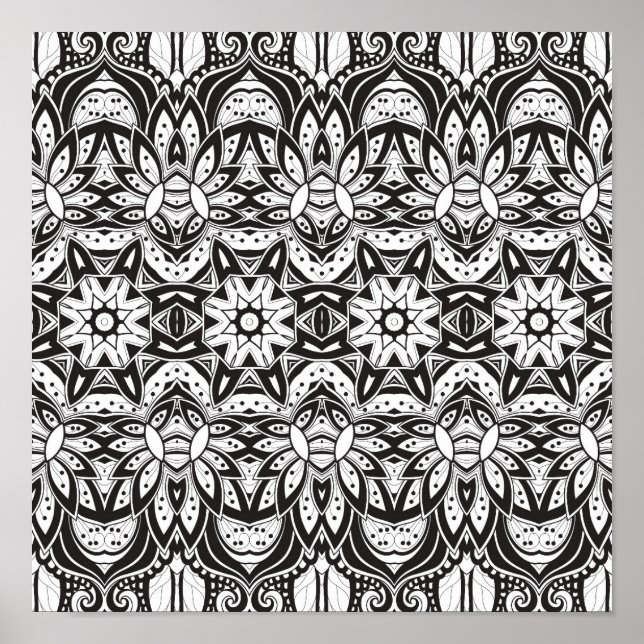 Inspired Tribal Style  Illustration 2 Poster (Front)