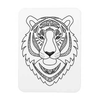 Inspired White Tiger Magnet