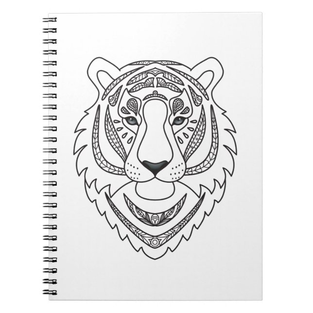 Inspired White Tiger Notebook (Front)