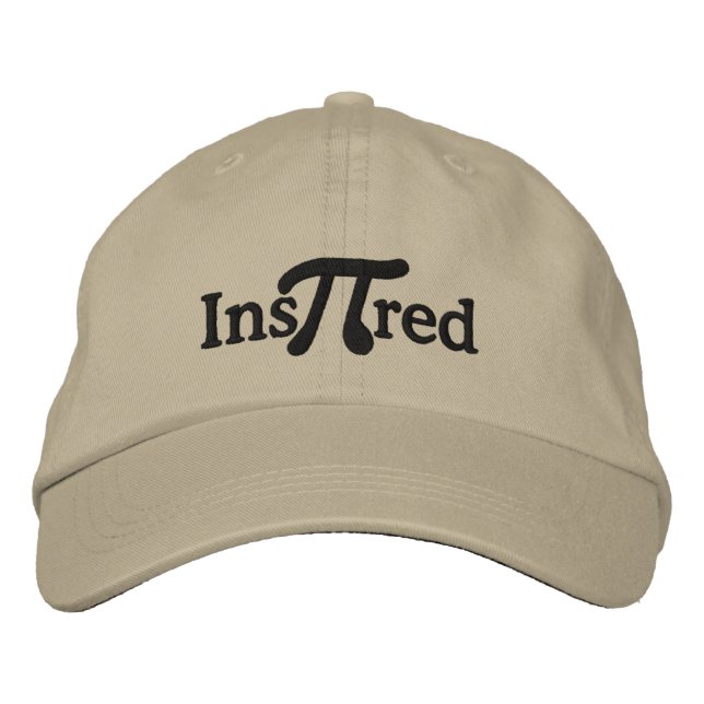 Inspired with Pi Humour Embroidered Hat (Front)