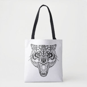 Inspired Wolf 3 Tote Bag