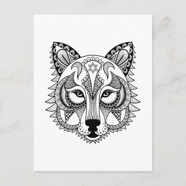 Inspired Wolf Postcard (Front)