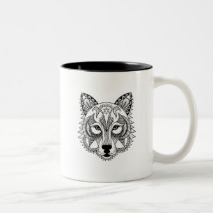 Inspired Wolf Two-Tone Coffee Mug