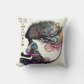 Inspired Woman Spiritual Gem Cushion