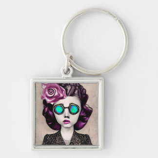 Inspirewire Opal Goggles Girl Key Ring