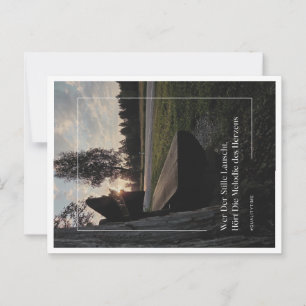 Inspirierende Postkarte "Melodie des Herzens" Postcard
