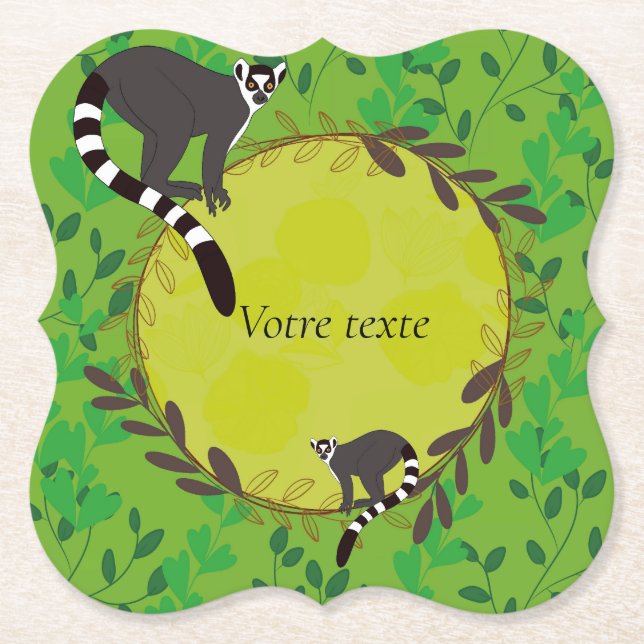 Inspiring affirmation, positive affirmation, paper coaster (Front)