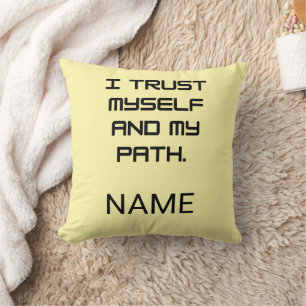Inspiring Affirmations & Self Trust Gifts Cushion