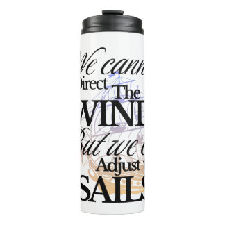 Inspiring Black and White Graphic Vintage Thermal Tumbler