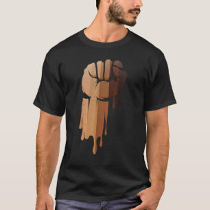 Inspiring Black Leaders Power Fist Hand Black Hist T-Shirt