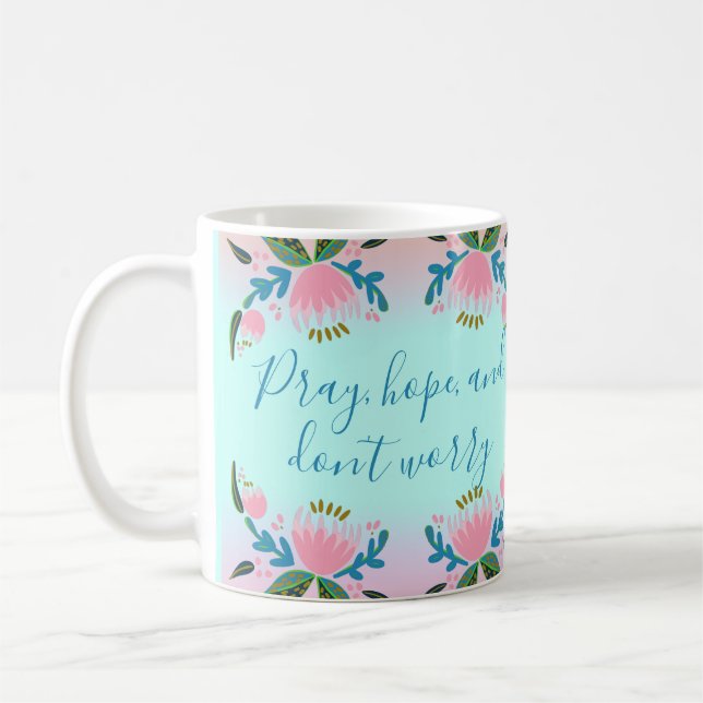 Inspiring Catholic Quote Beautiful Coffee Mug (Left)