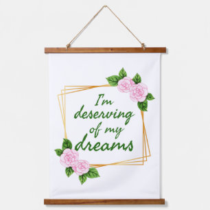 Inspiring design for strong people who have dreams hanging tapestry
