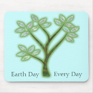 Inspiring Earth Day Tree Mouse Pad