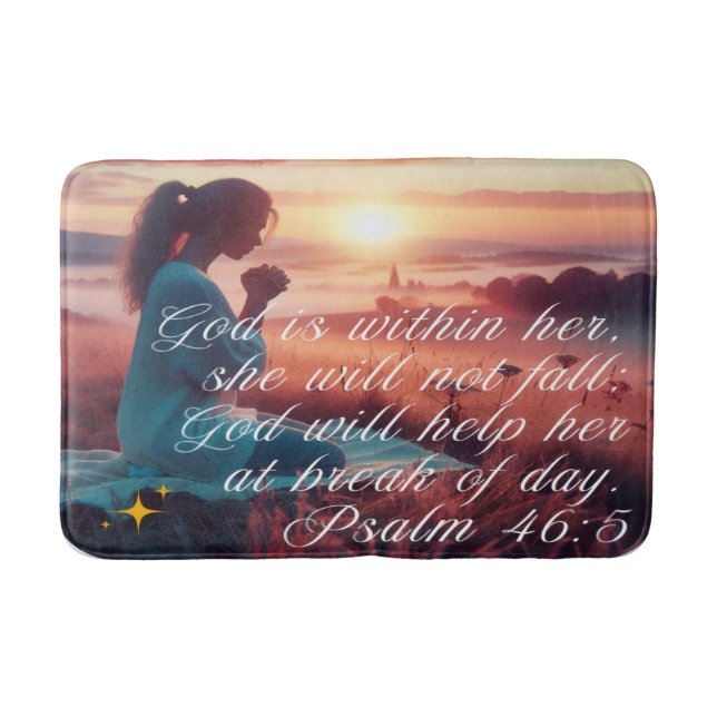 'Inspiring Faith' Bath Mat (Front)