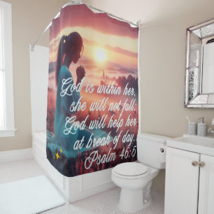 'Inspiring Faith' Shower Curtain