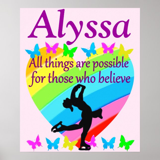 INSPIRING FIGURE SKATING PERSONALIZED POSTER (Front)