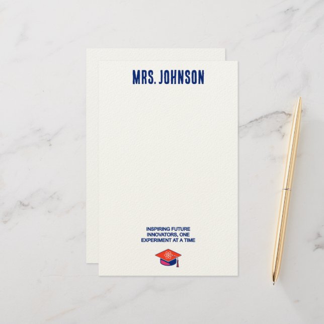 Inspiring Future Innovators Through Experiments Stationery (Front/Back In Situ)
