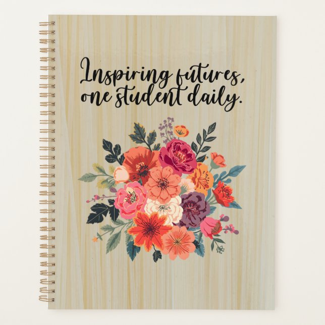 Inspiring Futures Daily Student Educator Design Planner (Front)