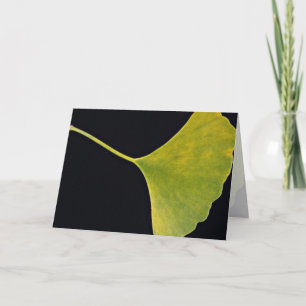 Inspiring Ginkgo leaf Card