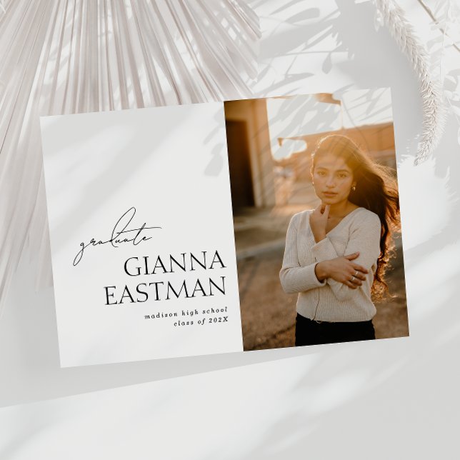 Inspiring Graduate Graduation Announcement (Inspiring Graduate Graduation Announcement)