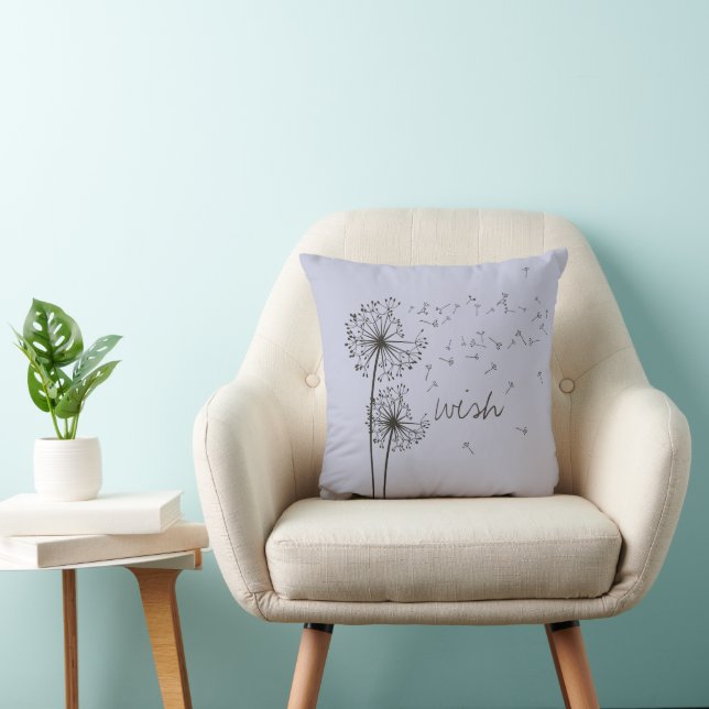 Inspiring Graphic Dandelion Wish Cushion (Chair)