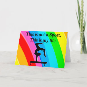 INSPIRING GYMNASTICS QUOTE DESIGN CARD