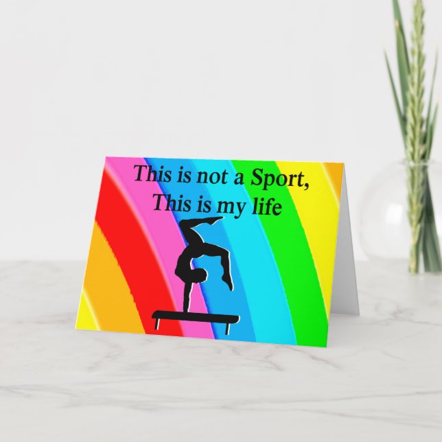 INSPIRING GYMNASTICS QUOTE DESIGN CARD (Front)